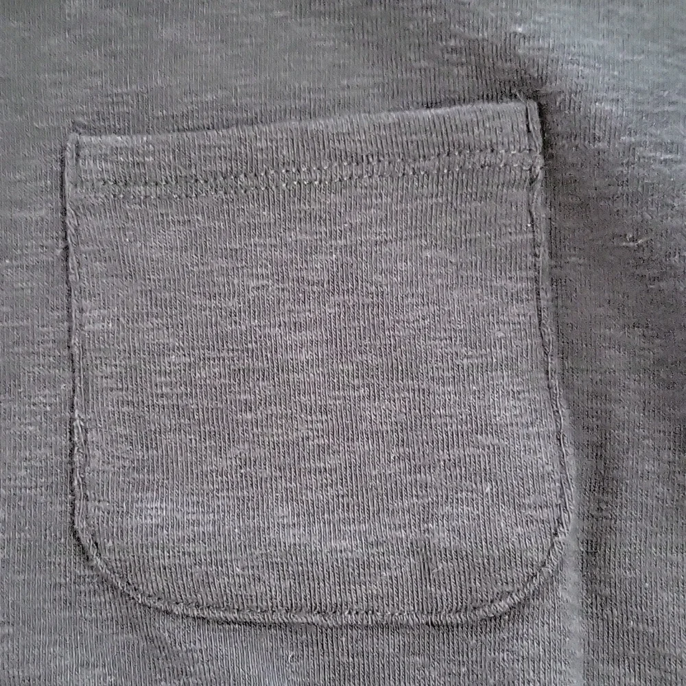 Marled Deep Navy V-Neck Pocket Short Sleeve Tee - Picture 7 of 7